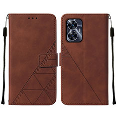 Funda de Cuero Cartera con Soporte Carcasa Y01B para Realme Narzo N55 Marron