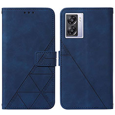 Funda de Cuero Cartera con Soporte Carcasa Y01B para Realme Q5i 5G Azul