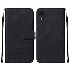 Funda de Cuero Cartera con Soporte Carcasa Y01B para Samsung Galaxy A03 Core Negro