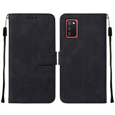 Funda de Cuero Cartera con Soporte Carcasa Y01B para Samsung Galaxy A03s Negro