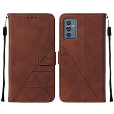 Funda de Cuero Cartera con Soporte Carcasa Y01B para Samsung Galaxy A05s Marron