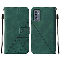 Funda de Cuero Cartera con Soporte Carcasa Y01B para Samsung Galaxy A15 5G Verde