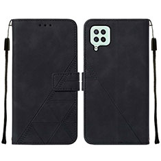 Funda de Cuero Cartera con Soporte Carcasa Y01B para Samsung Galaxy A22 4G Negro