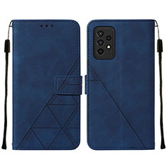 Funda de Cuero Cartera con Soporte Carcasa Y01B para Samsung Galaxy A33 5G Azul