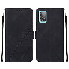 Funda de Cuero Cartera con Soporte Carcasa Y01B para Samsung Galaxy A52 5G Negro