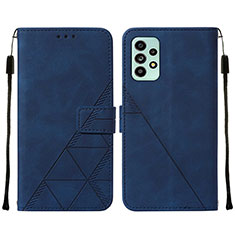 Funda de Cuero Cartera con Soporte Carcasa Y01B para Samsung Galaxy A53 5G Azul