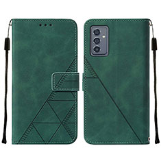 Funda de Cuero Cartera con Soporte Carcasa Y01B para Samsung Galaxy A54 5G Verde