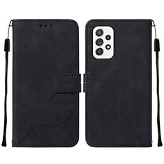 Funda de Cuero Cartera con Soporte Carcasa Y01B para Samsung Galaxy A72 5G Negro