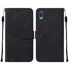 Funda de Cuero Cartera con Soporte Carcasa Y01B para Samsung Galaxy M02 Negro