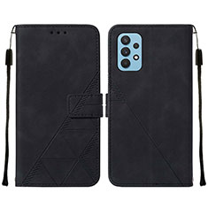 Funda de Cuero Cartera con Soporte Carcasa Y01B para Samsung Galaxy M32 5G Negro