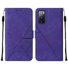 Funda de Cuero Cartera con Soporte Carcasa Y01B para Samsung Galaxy S20 FE (2022) 5G Morado