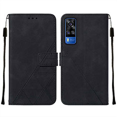 Funda de Cuero Cartera con Soporte Carcasa Y01B para Vivo Y31 (2021) Negro