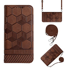 Funda de Cuero Cartera con Soporte Carcasa Y01B para Xiaomi POCO C31 Marron