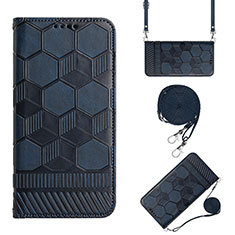 Funda de Cuero Cartera con Soporte Carcasa Y01B para Xiaomi Poco M4 Pro 4G Azul