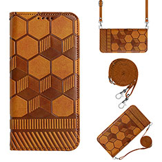 Funda de Cuero Cartera con Soporte Carcasa Y01B para Xiaomi Redmi 9C Marron Claro