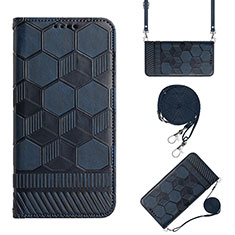 Funda de Cuero Cartera con Soporte Carcasa Y01B para Xiaomi Redmi K50i 5G Azul