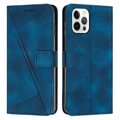 Funda de Cuero Cartera con Soporte Carcasa Y01X para Apple iPhone 15 Pro Azul