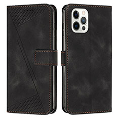 Funda de Cuero Cartera con Soporte Carcasa Y01X para Apple iPhone 16 Pro Negro