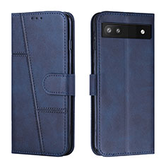 Funda de Cuero Cartera con Soporte Carcasa Y01X para Google Pixel 6a 5G Azul