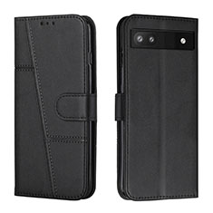 Funda de Cuero Cartera con Soporte Carcasa Y01X para Google Pixel 6a 5G Negro