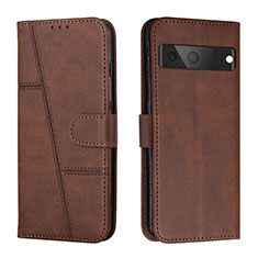 Funda de Cuero Cartera con Soporte Carcasa Y01X para Google Pixel 7 5G Marron