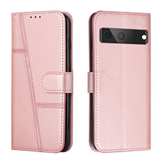 Funda de Cuero Cartera con Soporte Carcasa Y01X para Google Pixel 7 5G Oro Rosa