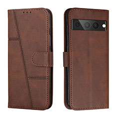 Funda de Cuero Cartera con Soporte Carcasa Y01X para Google Pixel 7 Pro 5G Marron