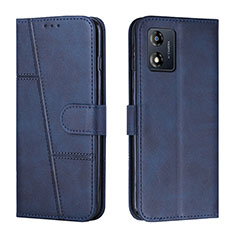 Funda de Cuero Cartera con Soporte Carcasa Y01X para Motorola Moto E13 Azul