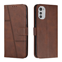 Funda de Cuero Cartera con Soporte Carcasa Y01X para Motorola Moto E32 Marron