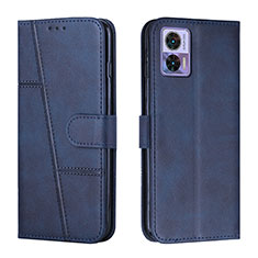 Funda de Cuero Cartera con Soporte Carcasa Y01X para Motorola Moto Edge 30 Lite 5G Azul