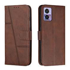 Funda de Cuero Cartera con Soporte Carcasa Y01X para Motorola Moto Edge 30 Lite 5G Marron