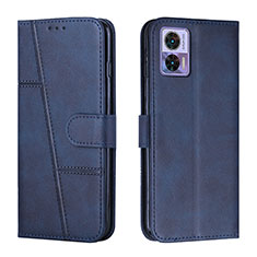 Funda de Cuero Cartera con Soporte Carcasa Y01X para Motorola Moto Edge 30 Neo 5G Azul