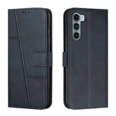 Funda de Cuero Cartera con Soporte Carcasa Y01X para Motorola Moto Edge S30 5G Azul