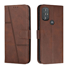 Funda de Cuero Cartera con Soporte Carcasa Y01X para Motorola Moto G Play (2023) Marron