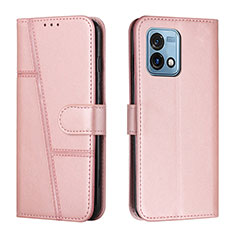 Funda de Cuero Cartera con Soporte Carcasa Y01X para Motorola Moto G Stylus (2023) 4G Oro Rosa