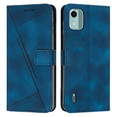 Funda de Cuero Cartera con Soporte Carcasa Y01X para Nokia C12 Plus Azul