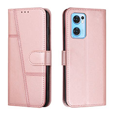 Funda de Cuero Cartera con Soporte Carcasa Y01X para OnePlus Nord CE 2 5G Oro Rosa