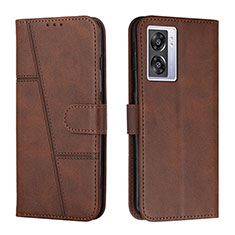 Funda de Cuero Cartera con Soporte Carcasa Y01X para OnePlus Nord N300 5G Marron