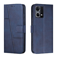 Funda de Cuero Cartera con Soporte Carcasa Y01X para Oppo F21 Pro 4G Azul