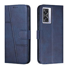 Funda de Cuero Cartera con Soporte Carcasa Y01X para Oppo K10 5G India Azul