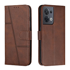 Funda de Cuero Cartera con Soporte Carcasa Y01X para Oppo Reno9 5G Marron