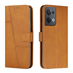 Funda de Cuero Cartera con Soporte Carcasa Y01X para Oppo Reno9 Pro 5G Marron Claro