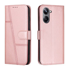 Funda de Cuero Cartera con Soporte Carcasa Y01X para Realme 10 Pro 5G Oro Rosa