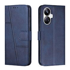 Funda de Cuero Cartera con Soporte Carcasa Y01X para Realme 10 Pro+ Plus 5G Azul