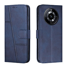 Funda de Cuero Cartera con Soporte Carcasa Y01X para Realme 11 Pro 5G Azul