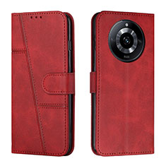 Funda de Cuero Cartera con Soporte Carcasa Y01X para Realme 11 Pro 5G Rojo