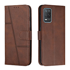 Funda de Cuero Cartera con Soporte Carcasa Y01X para Realme 9 5G India Marron