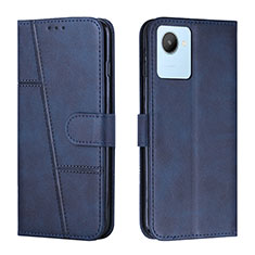 Funda de Cuero Cartera con Soporte Carcasa Y01X para Realme C30s Azul