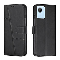 Funda de Cuero Cartera con Soporte Carcasa Y01X para Realme C30s Negro