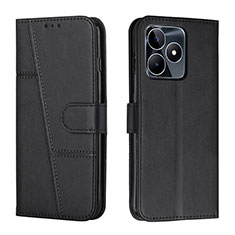 Funda de Cuero Cartera con Soporte Carcasa Y01X para Realme C51 Negro